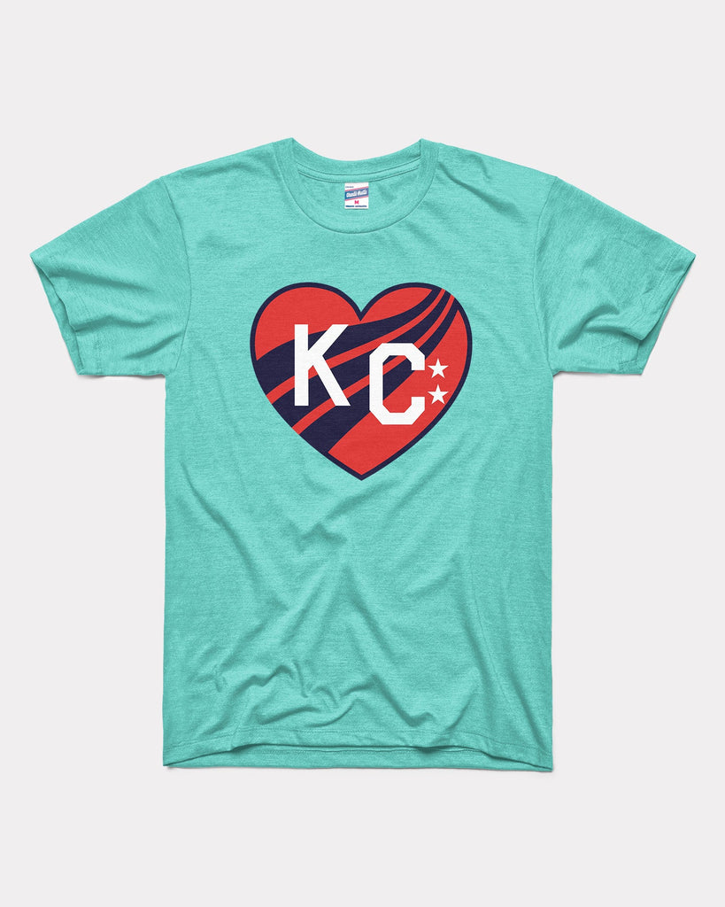 Kc Current Merchandise Kansas City Current X Charlie Hustle Heart Tee Shirt  - Sgatee