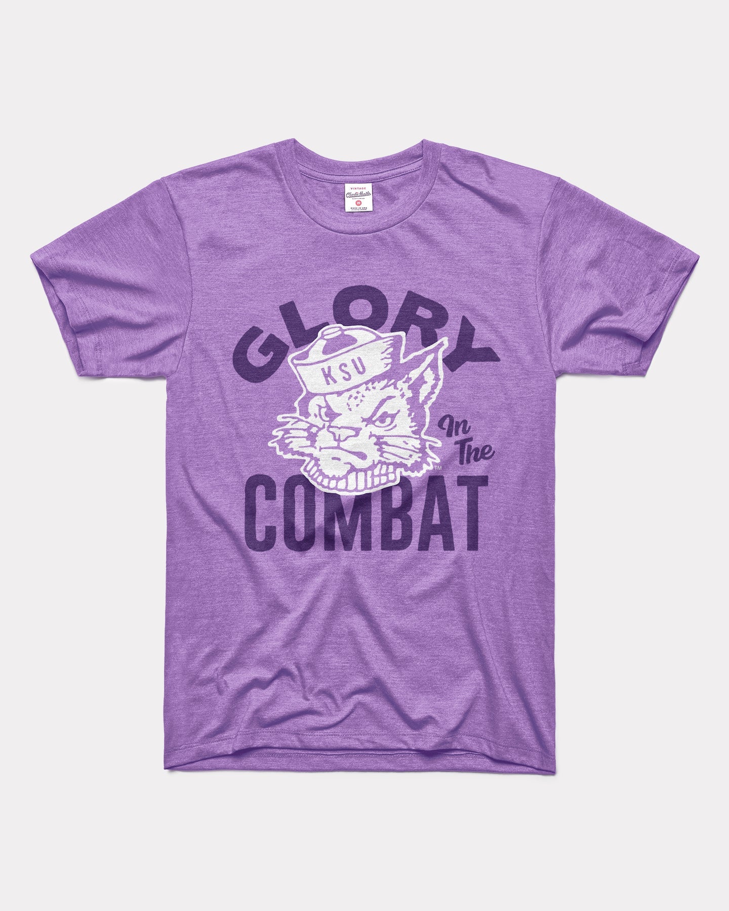 Glory in the Combat K-State Wildcats Lavender T-Shirt