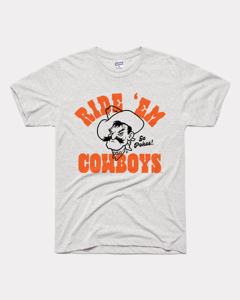 Oklahoma State Cowboys Baseball Black Vintage T-Shirt | Charlie Hustle 01 / XS