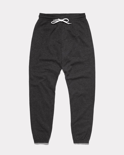 Black Essentials Collection Unisex Vintage PE Sweatpants Front
