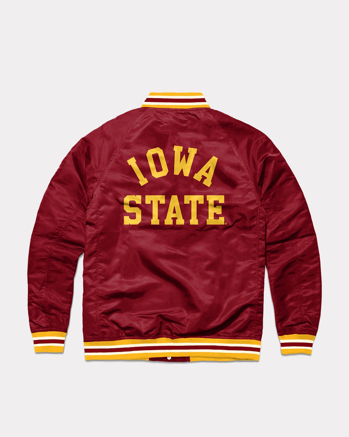 Iowa State University Vintage Cardinal Varsity Jacket