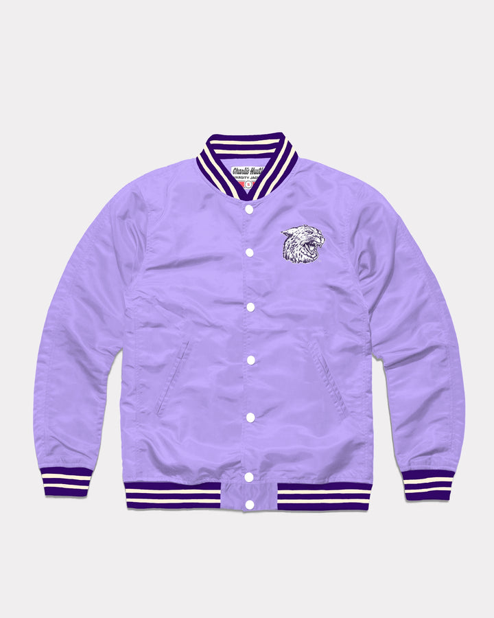 Kelly　HOPE ON THE STREET VARSITY Kansas State Wildcats Black Letterman Jacket | CHARLIE HUSTLE