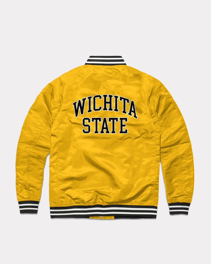 Wichita State Shockers Arch Yellow Letterman Jacket | CHARLIE HUSTLE