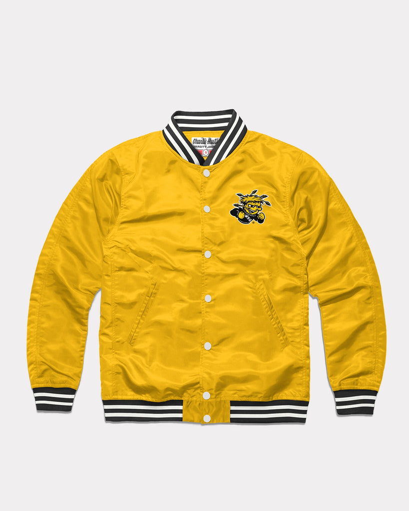 Wichita State Shockers Varsity Arch Jacket HUSTLE CHARLIE Yellow 