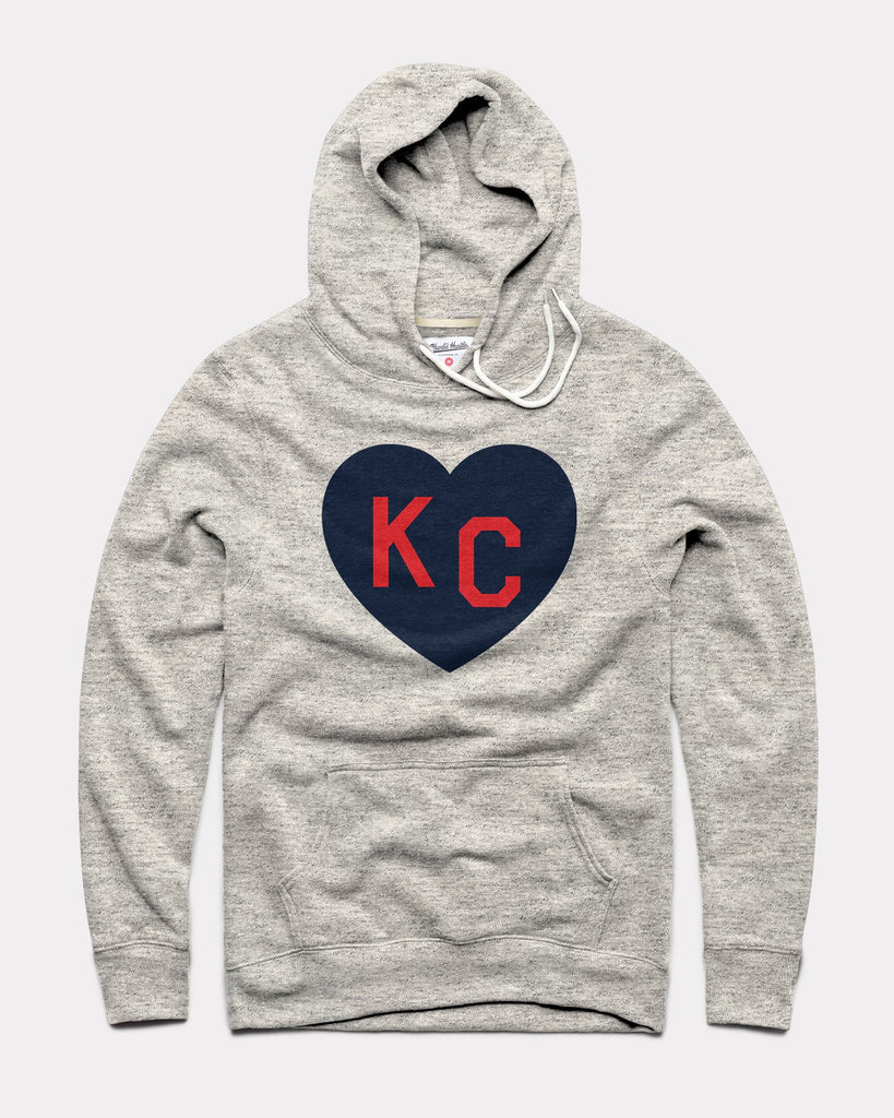 Grey Kansas City 1969 Champs Vintage Crewneck Sweatshirt by Charlie Hustle