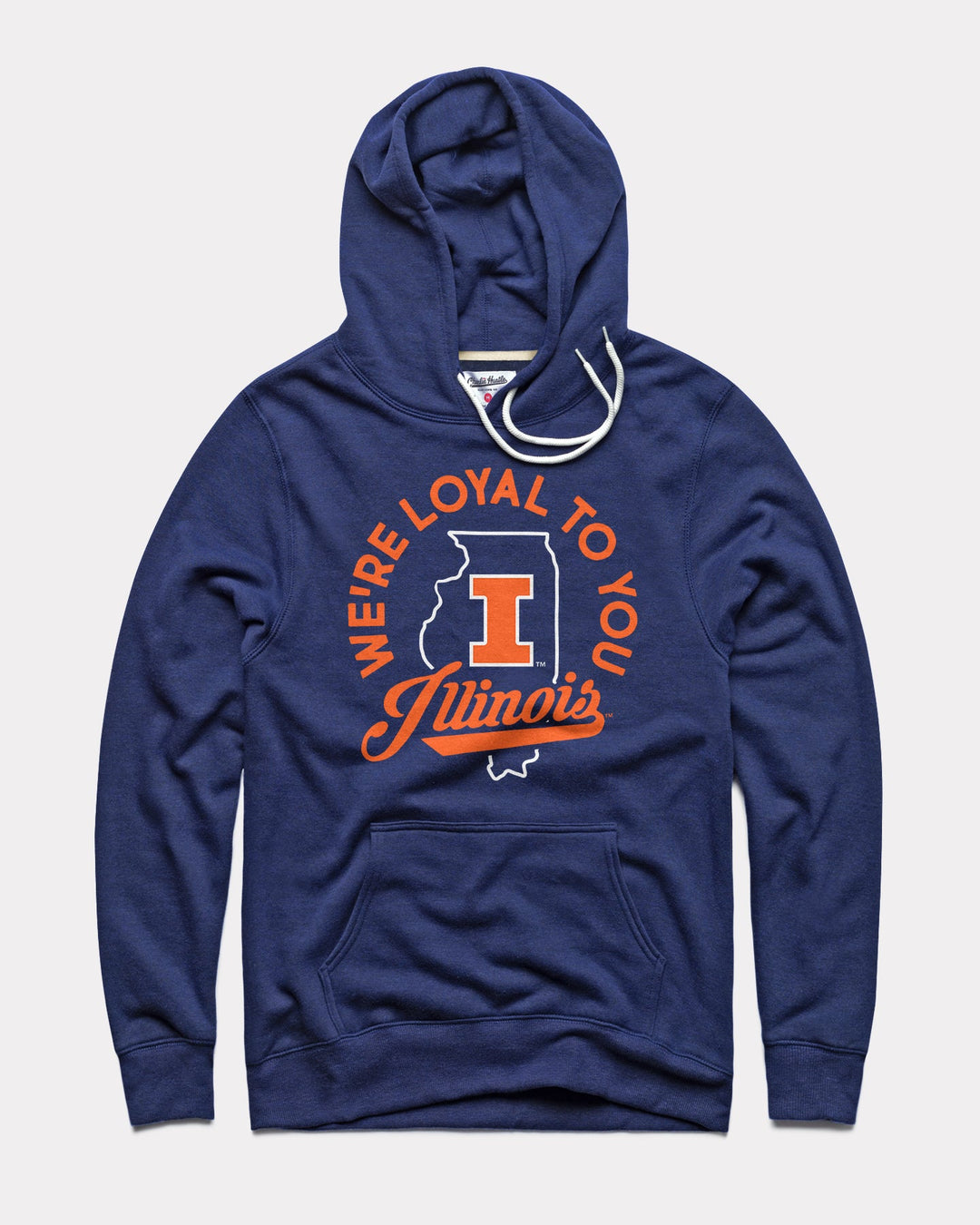 We're Loyal to You Illinois Navy Vintage Hoodie CHARLIE HUSTLE