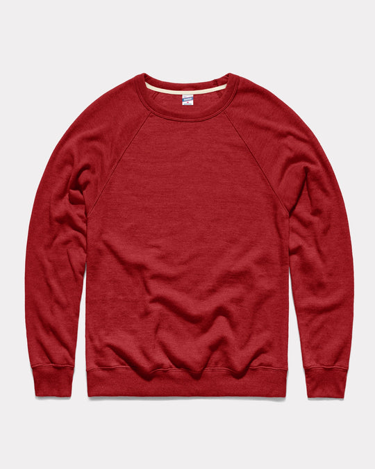 NCAA Arkansas Razorbacks Women's Campus Crewneck Sweatshirt - Cardinal Red, Officially Licensed