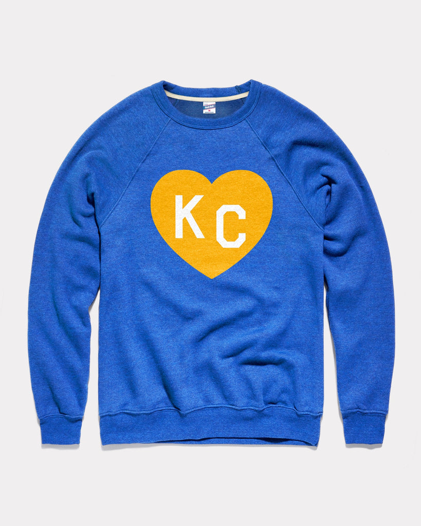 Kansas City Royals Womens M Love Baseball Tee T-Shirt Blue Crewneck 50/50  Blend